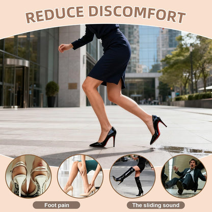 5 Paar Klare, rutschfeste Schuhsohlen-Aufkleber, Fersenschutz für Stilettos, Pumps & Abendschuhe – Transparente Anti-Rutsch-Pads