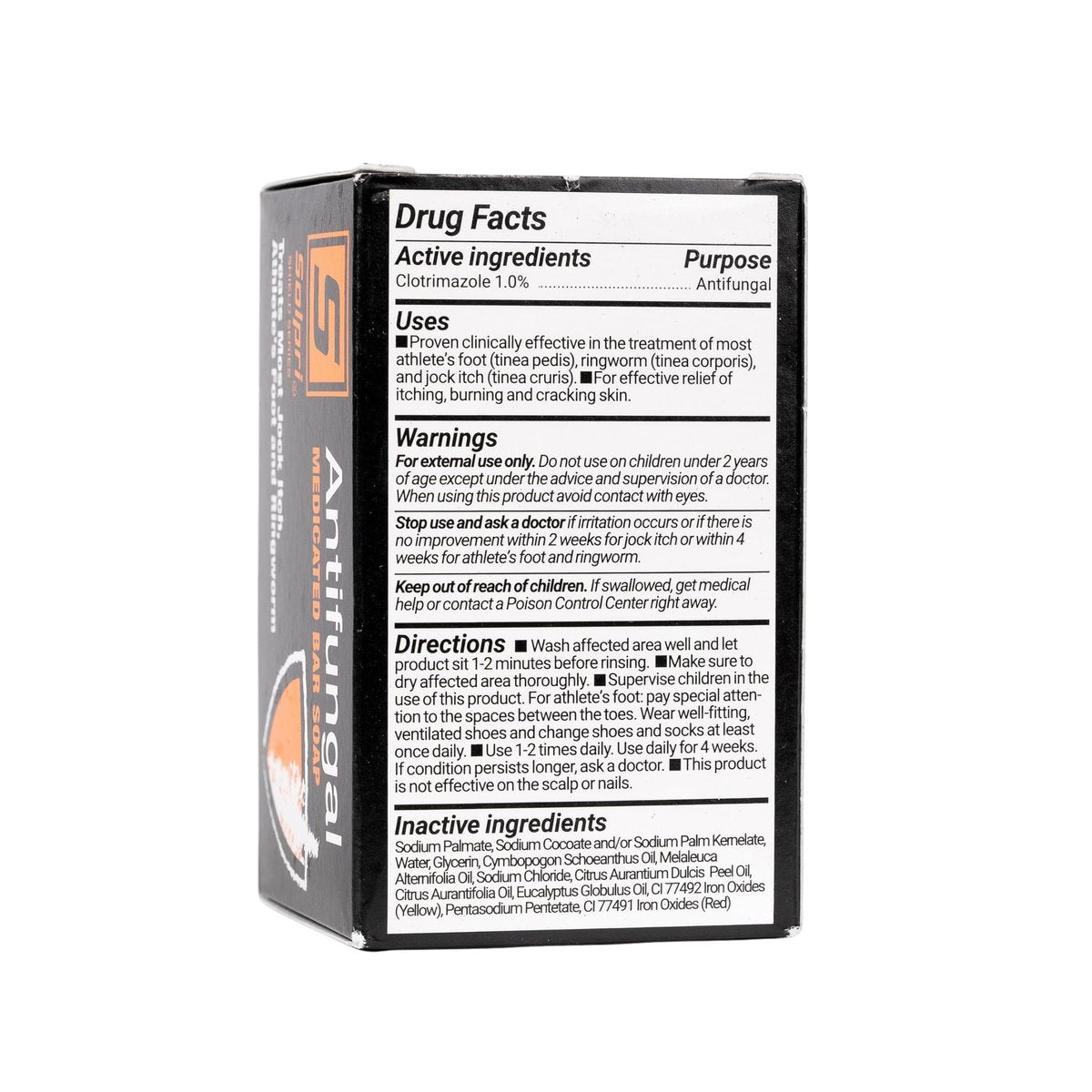 Solpri Shield 1% Clotrimazol Antimykotische Seife mit Teebaumöl – Medizinische Fußseife gegen Fußpilz, Juckreiz, Ringelflechte – 2er-Pack à 113 g