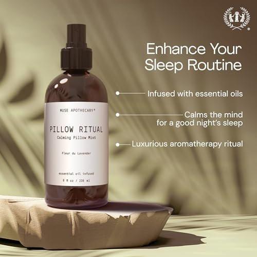 Muse Apothecary Pillow Ritual – Beruhigendes Kissen- und Raumspray mit Bergamotte, Lavendel & Sandelholz, 118 ml