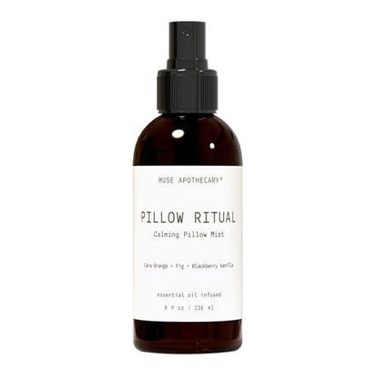 Muse Apothecary Pillow Ritual – Aromatischer, beruhigender Kissen- und Raumspray mit natürlichen ätherischen Ölen – 240 ml, Cara Orange + Feige + Schwarze Brombeere Vanille