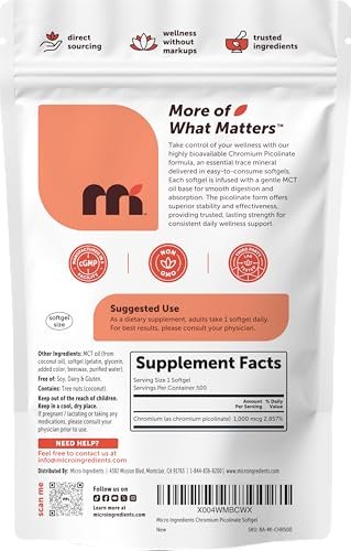 Micro Ingredients Biotin 10.000 mcg mit Hyaluronsäure 25 mg pro Portion | Mit Kokosöl | 365 Weichkapseln | 1 pro Tag | Jahresvorrat | Nicht-GVO & Glutenfrei