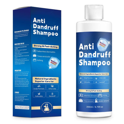 FYZMTL Anti-Schuppen Shampoo – Antimykotische Kopfhautbehandlung bei Follikulitis, Seborrhoischer Dermatitis & Schuppenflechte, Schuppenkontrolle, Linderung von juckender Kopfhaut & Feuchtigkeitspflege für trockene Kopfhaut für Männer & Frauen