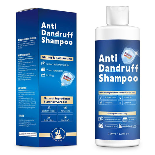FYZMTL Anti-Schuppen Shampoo – Antimykotische Kopfhautbehandlung bei Follikulitis, Seborrhoischer Dermatitis & Schuppenflechte, Schuppenkontrolle, Linderung von juckender Kopfhaut & Feuchtigkeitspflege für trockene Kopfhaut für Männer & Frauen