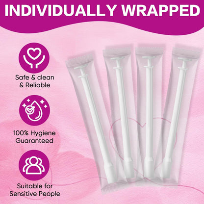 20 Stück Einweg-Applikatoren für Zäpfchen für Frauen, hygienisch einzeln verpackte Vaginalapplikatoren, passend für die meisten Pillen, Tabletten, Kapseln und Zäpfchenmarken