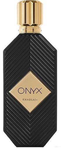 Khadlaj Onyx Gold – Aromatisch, Süß, Puderig, Moschus – Eau de Parfum Spray Lang anhaltender Duft für Unisex, 3.4 Unzen / 100 ml