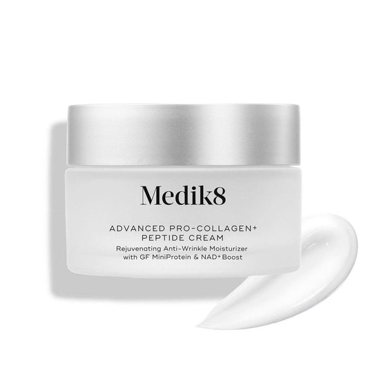 Medik8 Advanced Pro Collagen Peptide Cream – Tägliche Gesichtsfeuchtigkeitscreme für trockene Haut – Straffende Gesichtscreme mit Anti-Aging-Peptiden – 1,6 oz