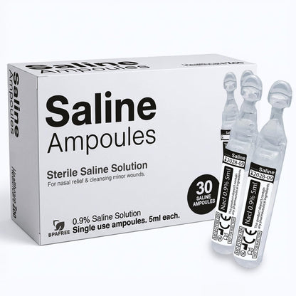Healthcare Zoo Kochsalzlösung 0,9% – 30 Einzelportions-Tuben à 5 ml, sterile physiologische Salzlösung