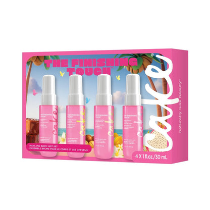 Cake Beauty Haar- und Körperduft Reiseset The Finishing Touch – Feiner Duftnebel mit Aloe und Arganöl – 4 x 30 ml