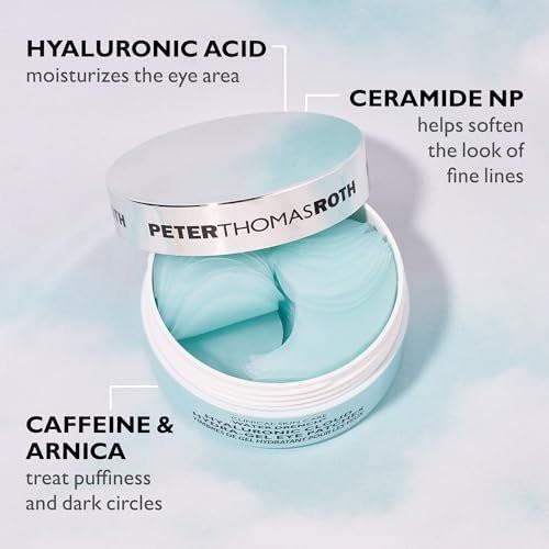 Peter Thomas Roth | Water Drench® Essentials 2-teiliges Gesichts- & Augenpflege-Set | Hyaluronsäure Hautpflege-Set mit Feuchtigkeitscreme und Augenmasken
