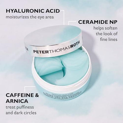Peter Thomas Roth | Water Drench® Essentials 2-teiliges Gesichts- & Augenpflege-Set | Hyaluronsäure Hautpflege-Set mit Feuchtigkeitscreme und Augenmasken