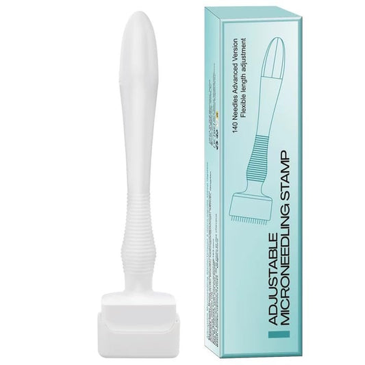 Derma Stamp Microneedle Stamp für das Gesicht – Sanfte Hautpflege zu Hause, tragbarer Mikro-Stift für Frauen und Männer, 0,25 mm