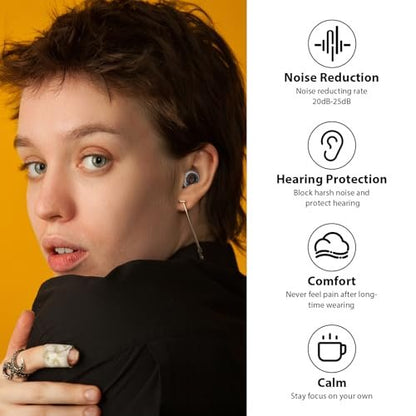 Yawsoy Konzert Ohrstöpsel 2.0, Hochwertige High-Fidelity Noise-Cancelling Ohrstöpsel, Gehörschutz für Konzerte, Musiker, Live-Events, Sport & DJs, 20dB Lärmminderung (2 Paar)