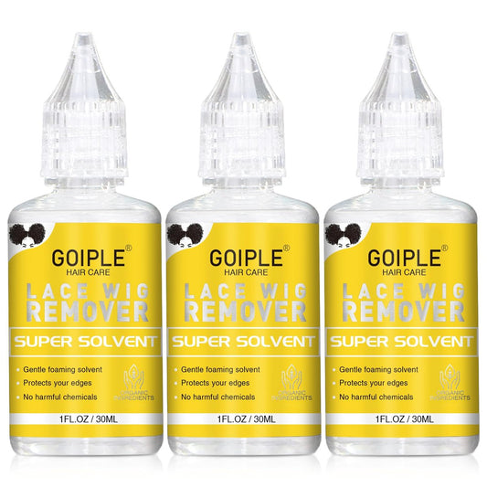 Goiple Fast Acting Tape-in Extension Remover – Klebelöser für Tape-In-Haarverlängerungen, Perückenkleber, Lace-Kleber und doppelseitige Klebebänder | Entferner für alle Haarklebebänder (3 Stück)