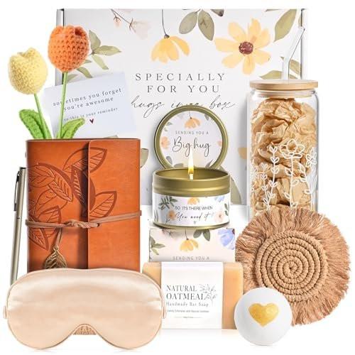 Geschenk für Frauen – Genesungswünsche Körbe für Frauen Selbstfürsorge, Denk an Dich Care-Paket, einzigartiges Valentinstagsgeschenk für Ehefrau, Freundin, Mama, Schwester, Oma