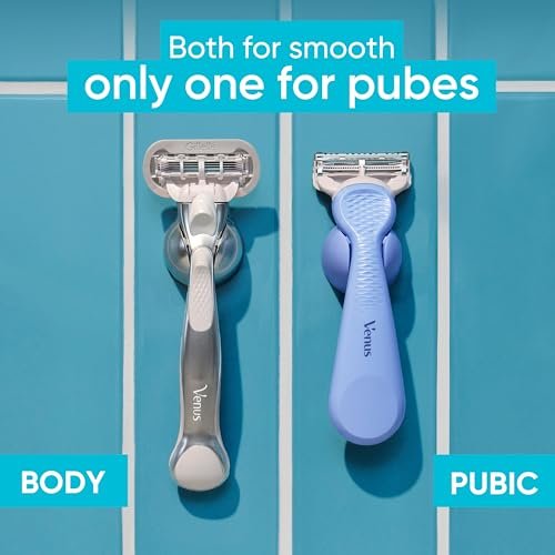 Gillette Venus Intimate Rasierer für Frauen – Set für Schamhaare und Körper, 1 Körper- + 1 Bikinirasiere