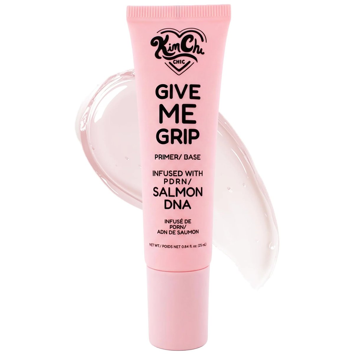 KimChi Chic Beauty Give Me Grip Gel Face Primer mit PDRN, Niacinamid & Hyaluronsäure – Feuchtigkeitsspendende Make-up-Grundierung für langanhaltenden Halt, glattes, leuchtendes Finish, koreanischer Make-up-Primer, 25 ml