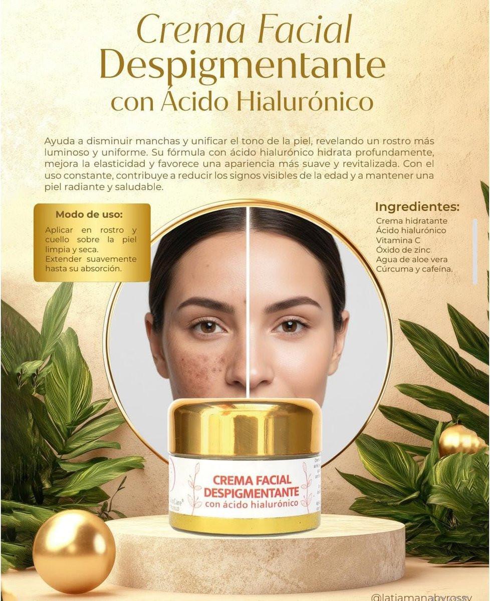 Rossy Trujillo Feuchtigkeitscreme – Hyaluronsäure + Aloe Vera – Aufhellend – Von den Schöpfern von La Tía Mana – 30 ml
