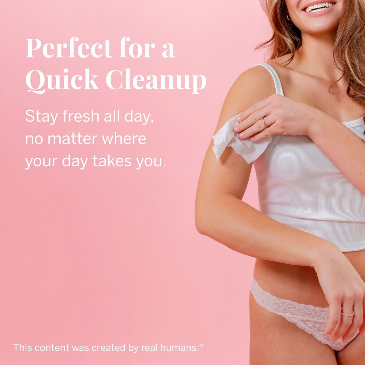 Pixie Feminine Wipes – Natürlich duftend nach Rosenwasser + Weißem Tee – Spülbar, biologisch abbaubar & pH-ausgeglichen – einzeln verpackte Tücher für unterwegs – Reiniger für Menstruationstassen & -scheiben (10 Stück)