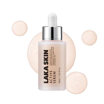 Laka Skin Active Serum 30ml – Glutathion für strahlende Haut, Dual PDRN, Porenpflege, Hyaluronsäure, Koreanische Hautpflege