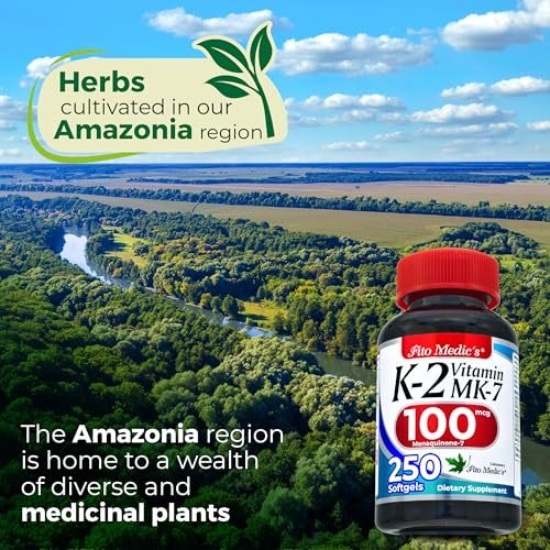FITO MEDIC'S Lab Vitamin K2 | K2 Vitamin Supplement | Vitamin K | 250 Softgels | 100 mcg