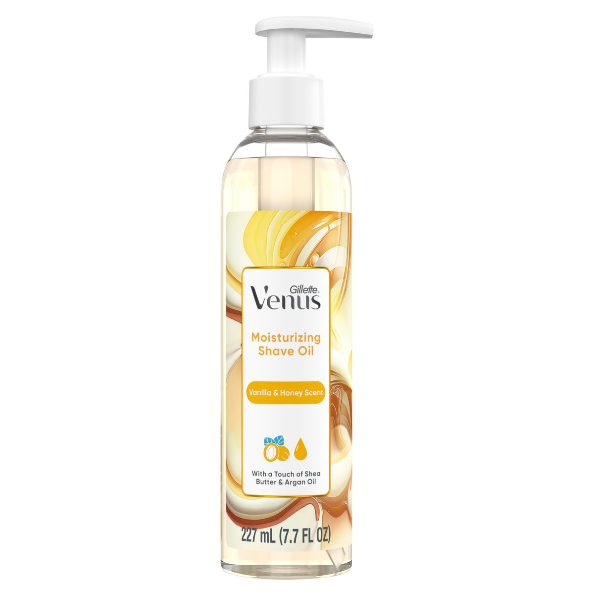 Gillette Venus Feuchtigkeitsspendendes Rasieröl mit Vanille & Honigduft, 177 ml