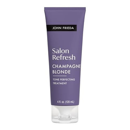 John Frieda Salon Blonde Champagne Tone Perfecting Treatment mit Protein-Peptid-Komplex – Haartonikum für blondes Haar, 118 ml