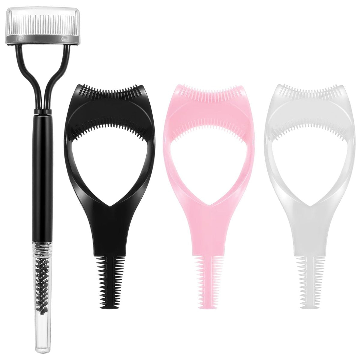 Elegaperma 4-teiliges Wimpernschutz-Set mit Wimpernkamm, Wimpernschutz und Wimperntrenner für natürliches Augen-Make-up