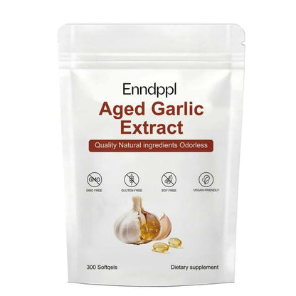 Enndppl Alter Knoblauch-Extrakt | Antioxidantien-Supplement für Immun- & Herzunterstützung | Nicht-GVO, Glutenfrei, Vegetarisch