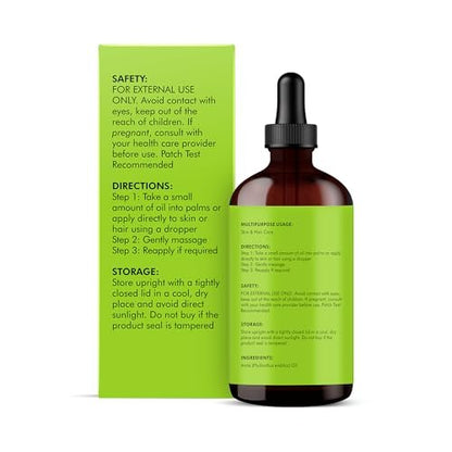 Majestic Pure Amla-Öl 118ml – Premium Trägeröl für Haarpflege, Kopfhautmassage & Hautpflege mit Pipette