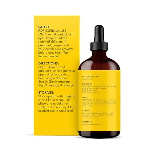 Majestic Pure Bhringraj Premium Trägeröl 118ml mit Pipette für Haarpflege, Kopfhautmassage & Hautpflege