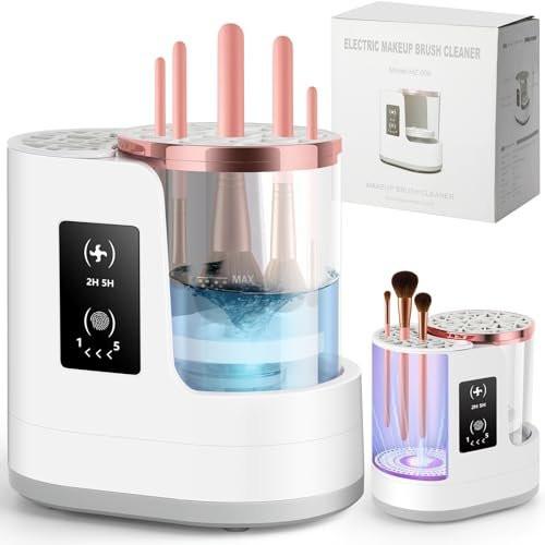 3-in-1 Elektrischer Make-up-Pinselreiniger & Trockner mit automatischer Reinigungs- und Trocknungsfunktion, tragbarer USB-Design mit Smart-Touch-Steuerung, perfektes Geschenk für Make-up-Liebhaber