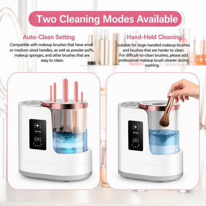 3-in-1 Elektrischer Make-up-Pinselreiniger & Trockner mit automatischer Reinigungs- und Trocknungsfunktion, tragbarer USB-Design mit Smart-Touch-Steuerung, perfektes Geschenk für Make-up-Liebhaber
