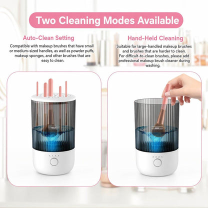 Elektrischer Make-up-Pinselreiniger, 6500 U/min, Automatischer Make-up-Pinselreinigungsmaschine, Tragbares Design mit 1800 mAh Akku, Perfektes Geschenk für Make-up-Liebhaber