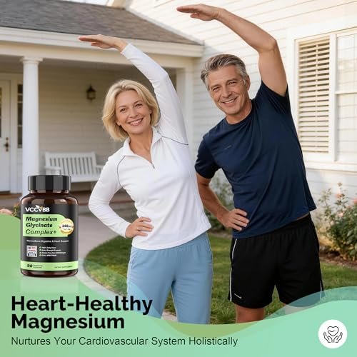 Magnesium Komplex 240mg, 12-in-1 Magnesium für Männer & Frauen, Erwachsene Magnesium Glycinat, Citrat, Malat & Taurat | Lindert Krämpfe, Stress, Besserer Schlaf | Herz-, Knochen- & Nervengesundheit | 90 vegane Kapseln