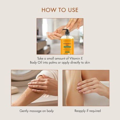 Majestic Pure Öl - 100% reines und natürliches Haarwachstumsöl für Wimpern, Augenbrauen, Haut, Körper, Gesicht, Nägel & Kopfhaut - Vitamin E Öl mit Arganöl 8 Fl Oz