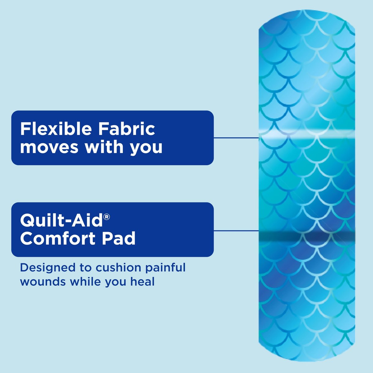 BAND-AID Flexible Stoffpflaster – Irideszierendes Magic Shimmer Design, gemischte Größen, 40 Stück – für kleine Schnitte, Schürfwunden & Verbrennungen