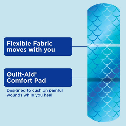 BAND-AID Flexible Stoffpflaster – Irideszierendes Magic Shimmer Design, gemischte Größen, 40 Stück – für kleine Schnitte, Schürfwunden & Verbrennungen