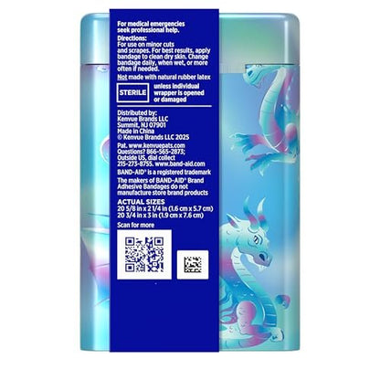 BAND-AID Flexible Stoffpflaster – Irideszierendes Magic Shimmer Design, gemischte Größen, 40 Stück – für kleine Schnitte, Schürfwunden & Verbrennungen
