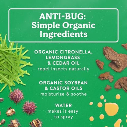 Badger Insektenschutz & Zeckenschutz Kombi-Paket, Familienfreundlich, Natürlicher Mückenschutz mit Bio-Ölen, Angenehmer Duft, Pflanzlich, Ohne DEET, Vegan, 2 x 118 ml