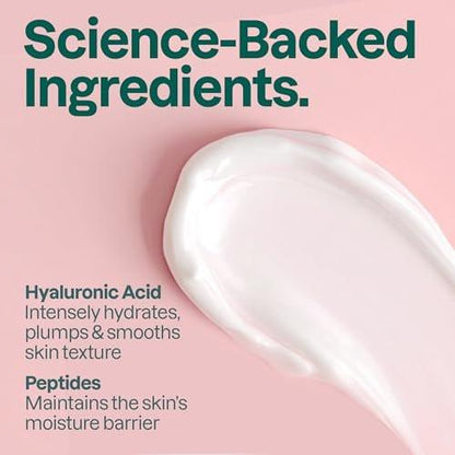 ATTITUDE Anti-Aging Gesichtscreme mit Hyaluronsäure, Peptiden & Ceramiden – Falten & feine Linien, Duftfreie Hautpflege, dermatologisch getestet, für Frauen & Männer, EWG-zertifiziert, vegan, 1,7 Fl Oz