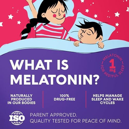 Height Growth Gummies mit Melatonin für Kinder & Teenager – Ashwagandha für Kinder – Melatonina Para Niños – Höhenwachstumsergänzung – Teenager-Jungen-Vitamine – Größer werden Ergänzung – Melatonin-Gummis für Kinder