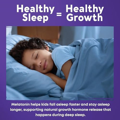 Height Growth Gummies mit Melatonin für Kinder & Teenager – Ashwagandha für Kinder – Melatonina Para Niños – Höhenwachstumsergänzung – Teenager-Jungen-Vitamine – Größer werden Ergänzung – Melatonin-Gummis für Kinder
