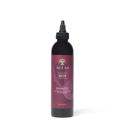 As I Am Zwiebel-Shampoo – 237 ml – mit roter Zwiebel, Ceramiden & Isoquercetin – Unterstützt gesundes Haarwachstum