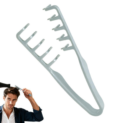 Utmiga Texture Comb – Volumisierender Fluffy Texture Styling Kamm für Männer und Frauen, breitzahniger Texturierkamm für Volumen & Ansatz, ABS-Kunststoff mit strukturiertem Griff, Grau