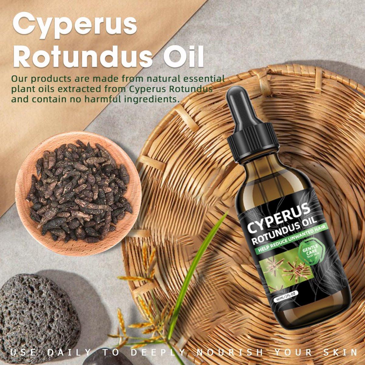 SKSOYT 2 Stück Cyperus Rotundus Öl zur Haarentfernung, Natürliches Öl zur Reduzierung unerwünschten Haarwuchses, Beruhigend & Feuchtigkeitsspendend, Verkleinert Poren, Sanfte Hautpflege