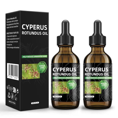 SKSOYT 2 Stück Cyperus Rotundus Öl zur Haarentfernung, Natürliches Öl zur Reduzierung unerwünschten Haarwuchses, Beruhigend & Feuchtigkeitsspendend, Verkleinert Poren, Sanfte Hautpflege