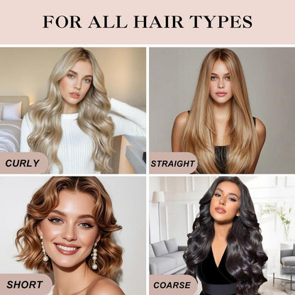 Togayu Heatless Curls Overnight Set - 6-teilige Samt-Haarrollen zum Schlafen, schonende Flexi-Stäbe für mühelose Locken und Wellen für Frauen (Pink)