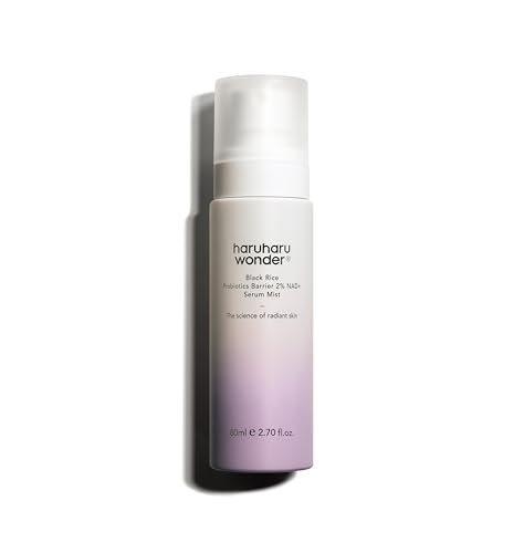 Haruharu Wonder Black Rice Probiotics 2% NAD+ Serum Mist – Ultrafeiner Nebel, Feuchtigkeitsspendend & Polsternd, Barriereschutz, Empfindliche Haut, Ceramid, Koreanische Hautpflege, Vegan, 80 ml