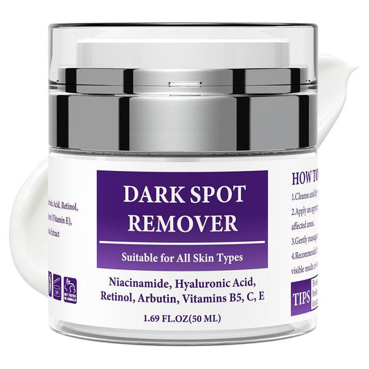 Jessasjet Dark Spot Remover für Gesicht & Körper – Fortschrittliche Korrekturcreme mit Niacinamid, Retinol, Arbutin, Hyaluronsäure & Vitaminen B5, C, E – Reduziert Altersflecken, Sonnenflecken und Sommersprossen (1,69 Fl Oz)