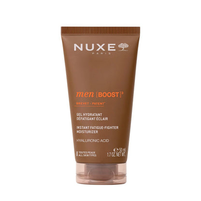 Nuxe Men Boost Instant Energy Anti-Müdigkeit Gesichtsfeuchtigkeitscreme mit Hyaluronsäure und Niacinamid für alle Hauttypen, 1,7 Oz